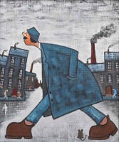 Lot 475 - Albert Barlow, Groucho, acrylic.