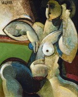 Lot 482 - Geoffrey Key, Window, oil.