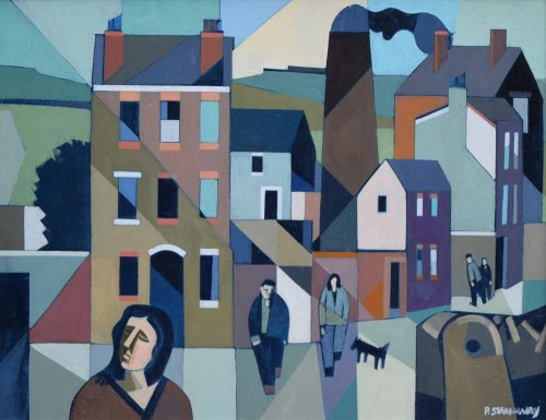Lot 489 - Peter Stanaway, Austerlands Chimney, Saddleworth, acrylic.