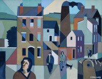 Lot 489 - Peter Stanaway, Austerlands Chimney, Saddleworth, acrylic.