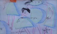 Lot 496 - John Thompson, Girls are Strange!, mixed media.
