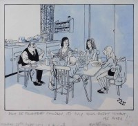 Lot 514 - JAK, Don`t Be Frightened Children, It`s Only Your Daddy Without His Paper!, ink.