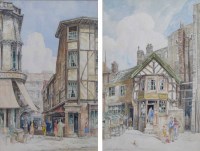 Lot 534 - Nathaniel Sparks, The Old Pilgrim's Return, Manchester and another, watercolour (2).