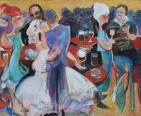 Lot 543 - John Sutherst, The Pub Wedding, mixed media.