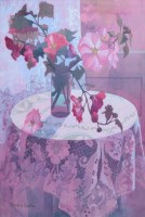 Lot 551 - Shirley Easton, Lace Cloth, acrylic.