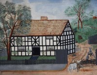 Lot 564 - J.E. Wheler, Thomas Beech's House, Hightown, Crewe, oil.