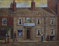 Lot 575 - John Shaw, Rochdale Road, Bury, oil.