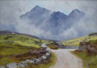 Lot 578 - Alfred Oliver, Snowdonia, oil.