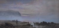 Lot 609 - Harold Sutton Palmer, Sunrise, Hastings, watercolour.
