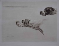Lot 614 - After Maud Earl, On Scent and At Work and another (3).