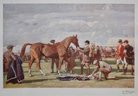 Lot 616 - After Munnings, The Red Prince Mare, signed print.