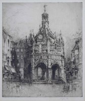Lot 620 - Hedley Fitton, Four British views, etchings (4).