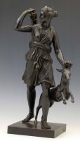 Lot 628 - Bronze figure of Diana The Huntress.