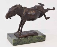 Lot 631 - French School, Kicking donkey, bronze.