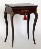Lot 656 - French side table.