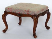 Lot 665 - Victorian foot stool.