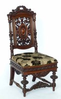 Lot 667 - Single continental hall chair.