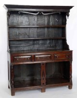 Lot 677 - Oak dresser mid 18th century