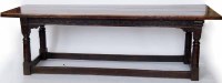 Lot 678 - Oak refectory table