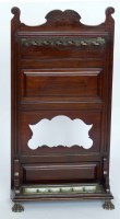 Lot 697 - Victorian mahogany six division snooker/stick