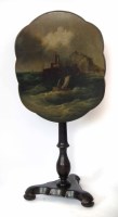 Lot 704 - Victorian papier mache table.