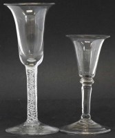 Lot 68 - Two georgian wine glasses