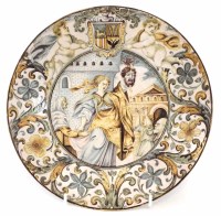 Lot 77 - Maiolica plate probably Castelli