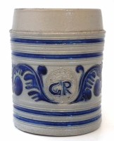 Lot 103 - German stoneware George III tankard.