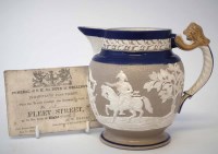 Lot 104 - Turner Wellington Vittoria jug and pass ticket.