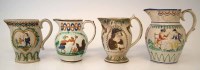 Lot 117 - Four Pratt ware jugs.