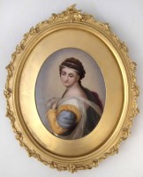 Lot 126 - 19thC KPM porcelain panel, framed