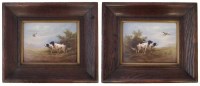 Lot 135 - Pair of Crown Devon Plaques Signed R Hinton