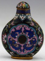 Lot 192 - Cloisonne enamel snuff bottle