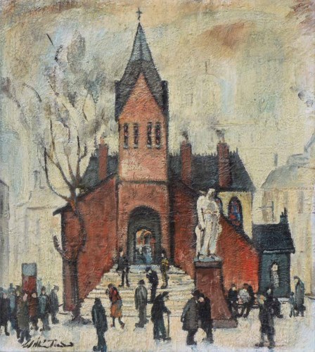 Lot 300 - William Turner, The Hidden Gem, off Albert Square, oil.