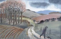 Lot 325 - J.A. Wade, Walking Home, oil.