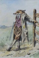 Lot 354 - Jonathan Walker, The Rascally Sort, ink and watercolour.