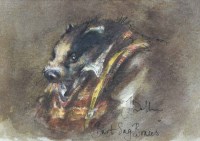 Lot 357 - Jonathan Walker, Bart Sag Braces, watercolour.