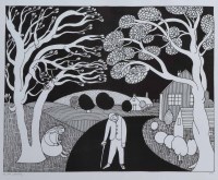 Lot 376 - Kathleen Major, 20th century, In the Country and Little Girl, signed prints (2).