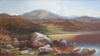 Lot 380 - Alexander Y. Whishaw, Moel Siabod, Snowdonia, oil.