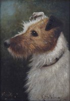 Lot 383 - Herbert St. John Jones, Portrait of a terrier Scoty, oil.