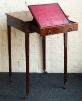 Lot 421 - Edwardian mahogany writing table