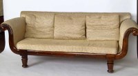 Lot 428 - 19th century rosewood couch.