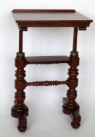 Lot 433 - 19th century mahogany adjustable reading table.