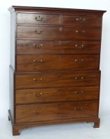 Lot 434 - Mahogany Chest on Chest