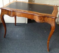 Lot 440 - Victorian walnut writing desk.