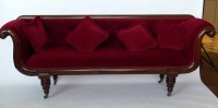 Lot 470 - Victorian scroll end couch