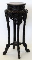 Lot 478 - Chinese carved jardiniere stand