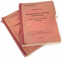 Lot 35 - Two German Third Reich WW2 era Luftwaffe books showing aerial plans of the UK.