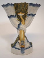 Lot 91 - Prattware vase attributed to Leeds circa 1790
