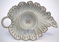 Lot 141 - Leeds pearlware chocolate cup stand circa 1800
